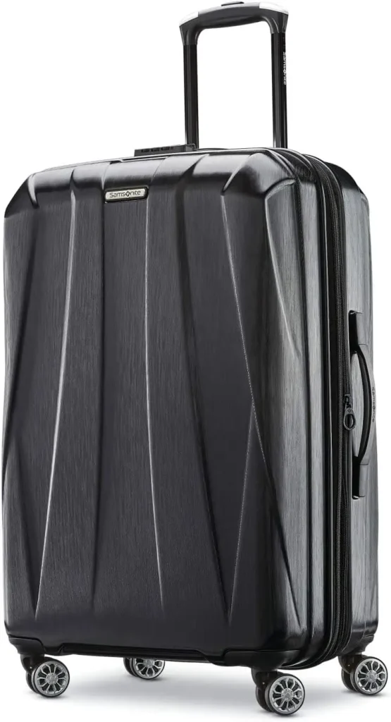 samsonite centric 2 hardside expandable luggage for cobblestone streets