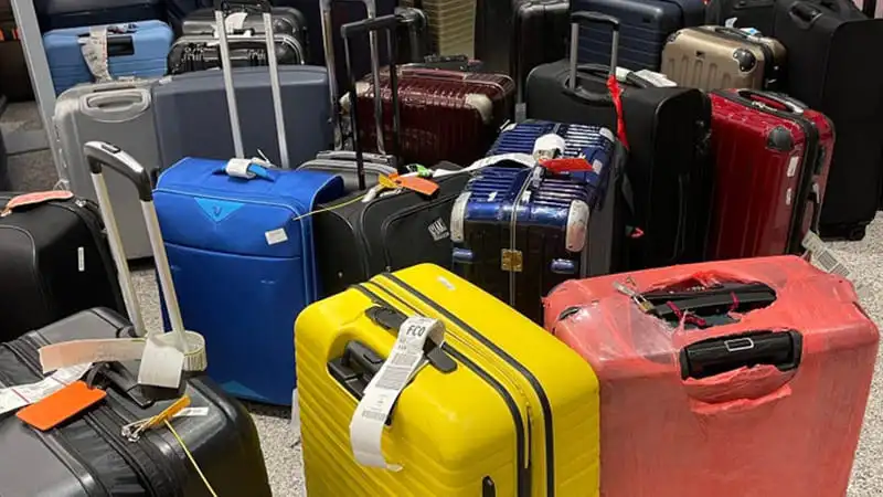 Luggage that are either lost or stolen. Luggage color that are most likely to be stolen