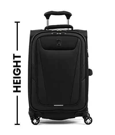 Image 3 explaing how to measure the height of luggage for 62 linear inches | luggagelovers.com