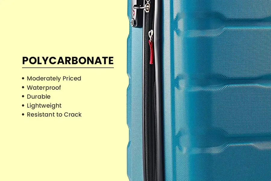 An image showing the sample luggage of polycarbonate material | luggagelovers.com