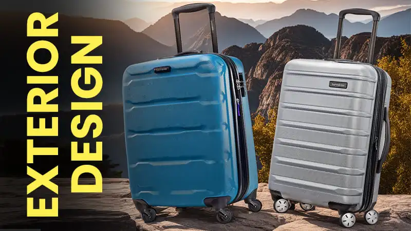 image of samsonite omni pc vs omni 2 exterior style appearance