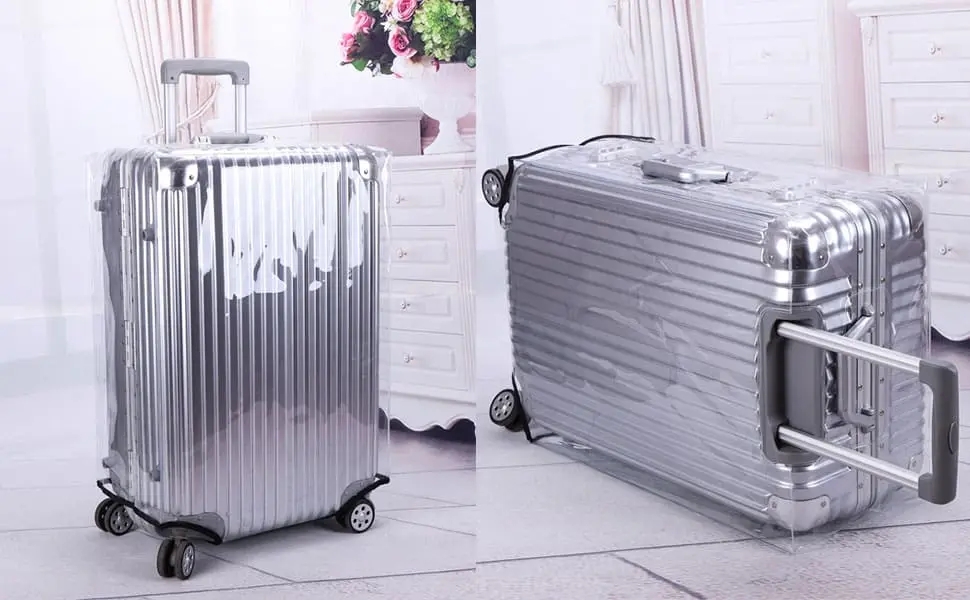 PVC water resistant luggage cover