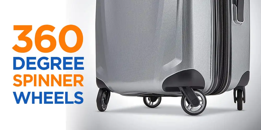 samsonite winfield 3 dlx hardside spinner luggage double spinner wheels review