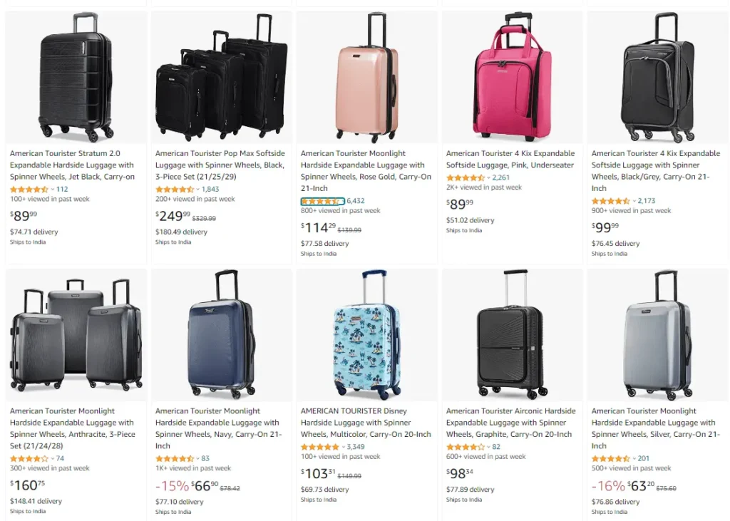 American Tourister wide range of luggage collection | luggagelovers.com