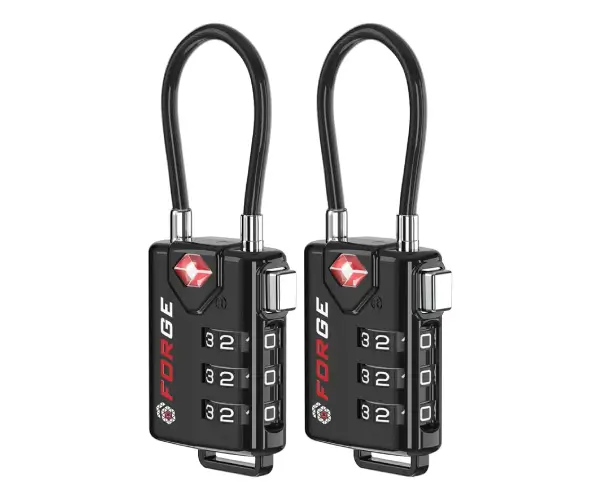 forge TSA Approved Cable Luggage Locks