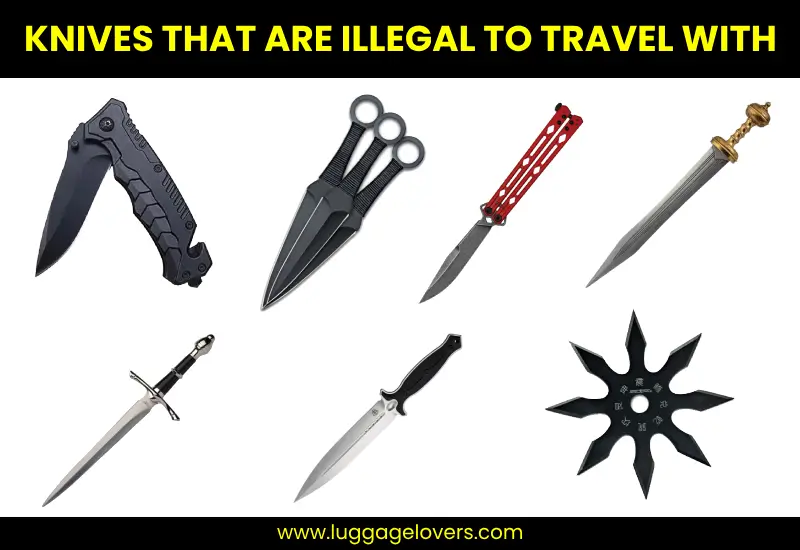 knives that are illegal to travel with